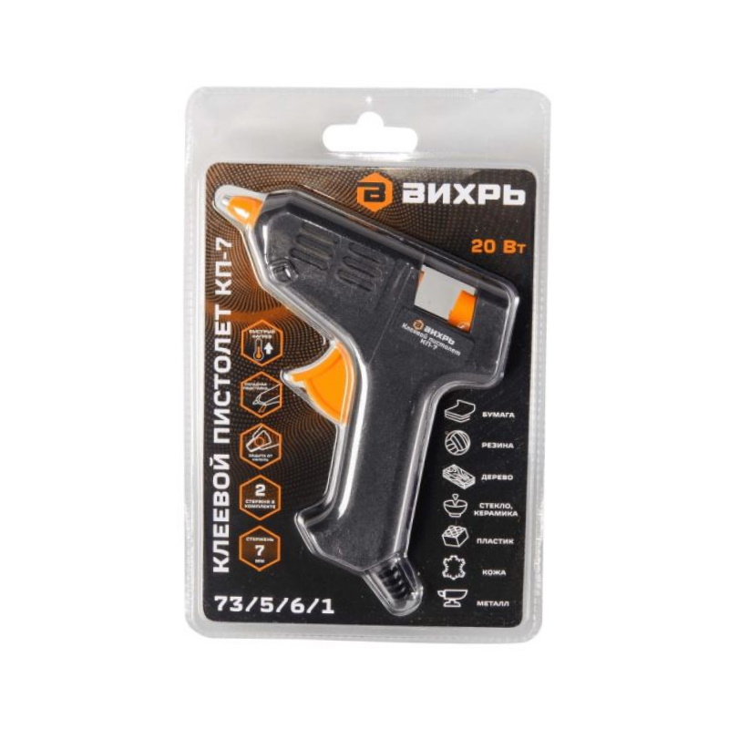 Клеевой пистолет КП-7 Вихрь